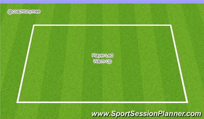 Football/Soccer Session Plan Drill (Colour): Warm Up
