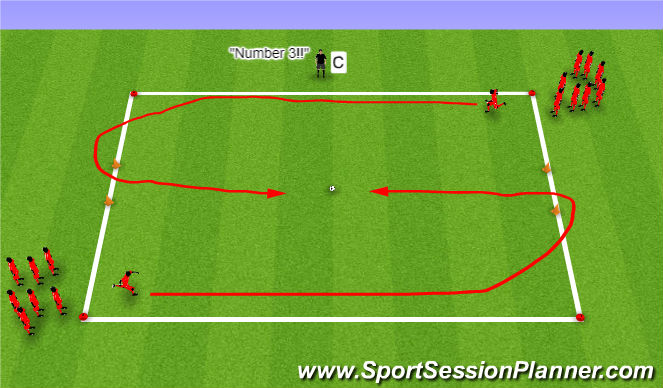 Football/Soccer Session Plan Drill (Colour): Game Related Activity