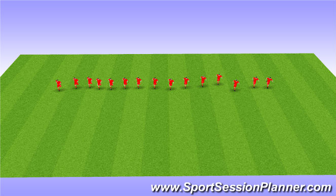 Football/Soccer Session Plan Drill (Colour): Calentamiento