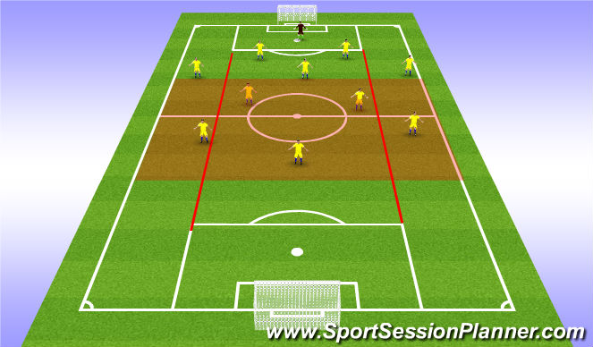 Football/Soccer Session Plan Drill (Colour): TACTICA
