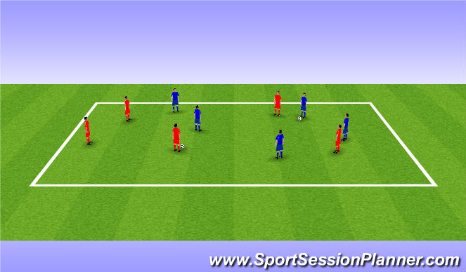 Football/Soccer Session Plan Drill (Colour): Technical