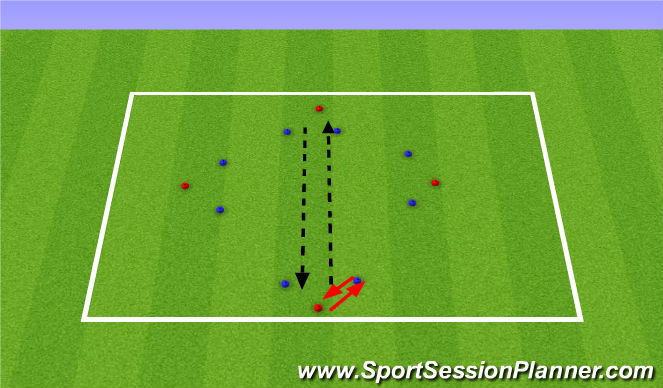 Football/Soccer Session Plan Drill (Colour): Diamond