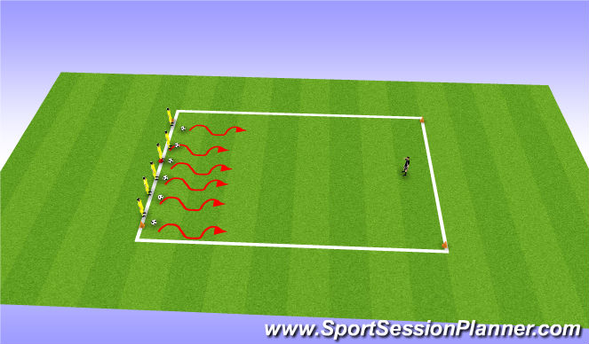 Football/Soccer Session Plan Drill (Colour): Game - Traffic Lights