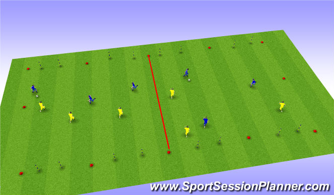 Football/Soccer Session Plan Drill (Colour): Game Phase