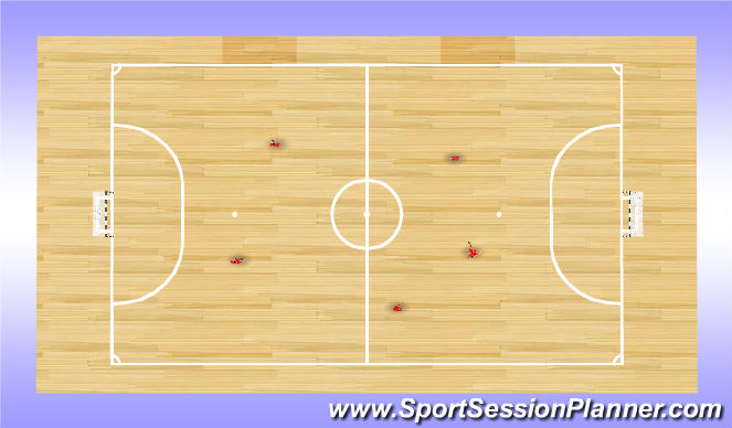 Futsal Session Plan Drill (Colour): basic grip cont.