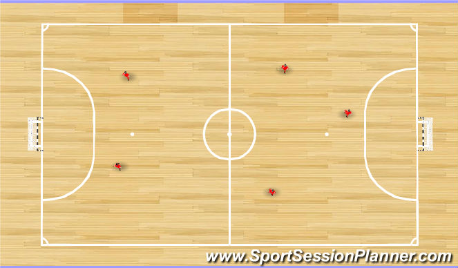 Futsal Session Plan Drill (Colour): cool down