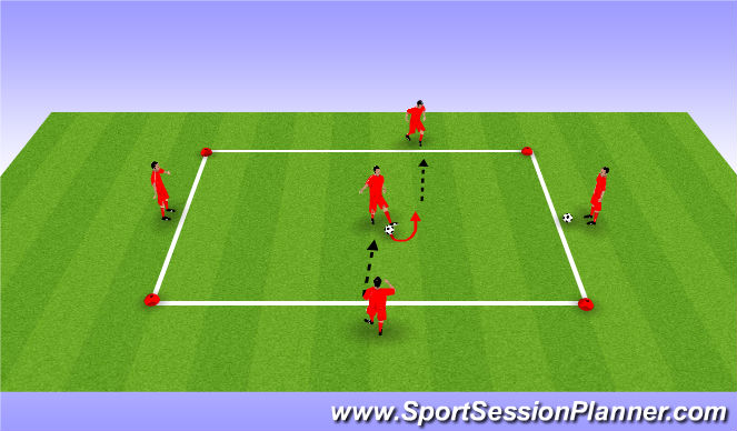 Football/Soccer Session Plan Drill (Colour): Screen 1