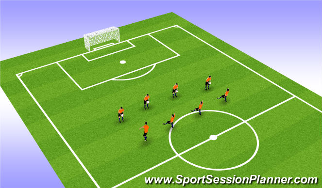 Football/Soccer Session Plan Drill (Colour): Balance