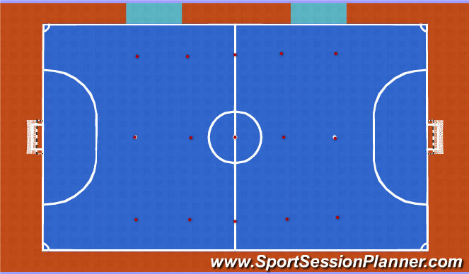 Futsal Session Plan Drill (Colour): Set Up