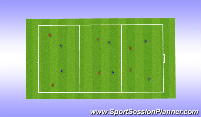 Football/Soccer Session Plan Drill (Colour): SSG