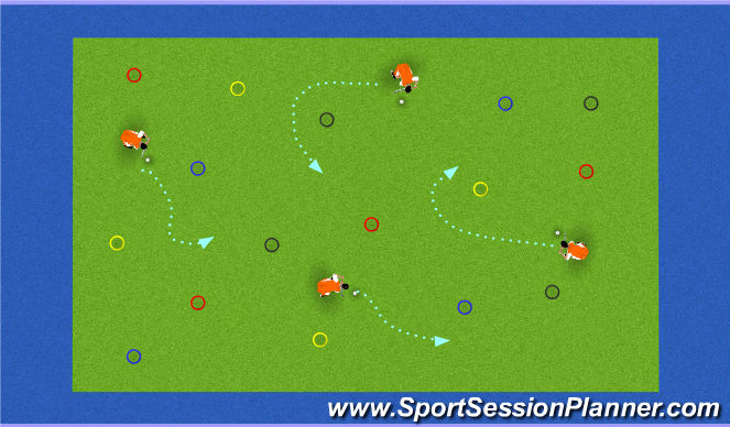 Hockey Session Plan Drill (Colour): CADIRES