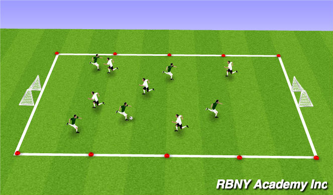 Football/Soccer Session Plan Drill (Colour): Free Play