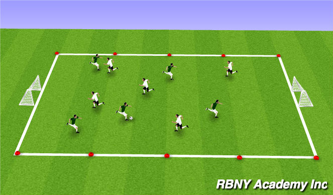 Football/Soccer Session Plan Drill (Colour): Free Play