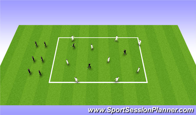Football/Soccer Session Plan Drill (Colour): Warm-Up