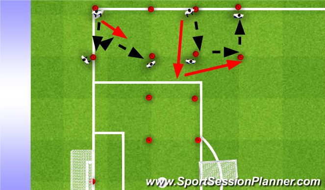 Football/Soccer Session Plan Drill (Colour): 2
