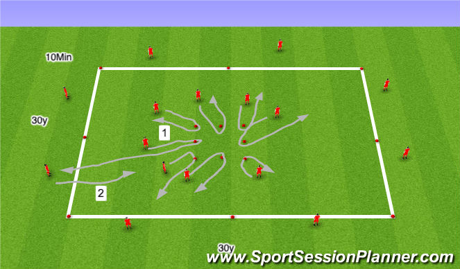 Football/Soccer Session Plan Drill (Colour): Part 1