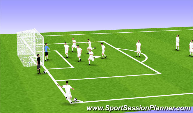 Football/Soccer Session Plan Drill (Colour): Animation 1