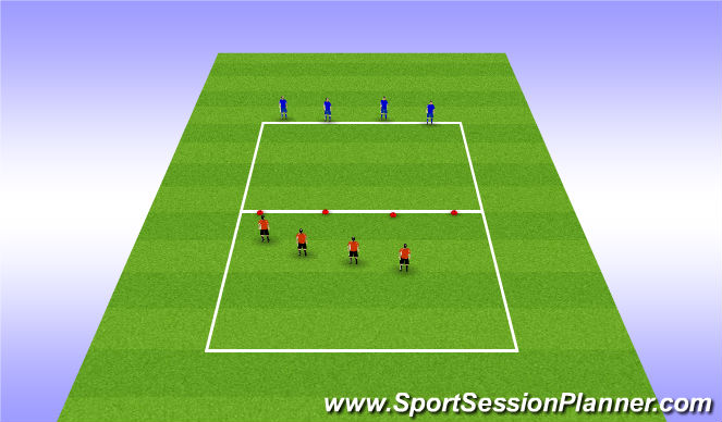 Football/Soccer Session Plan Drill (Colour): Warm Up