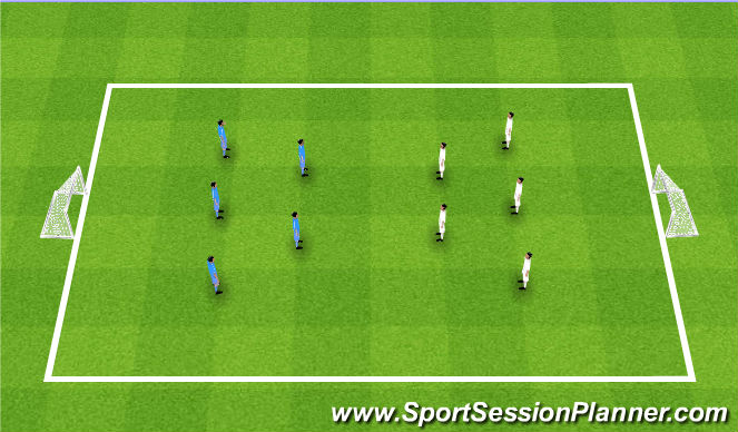 Football/Soccer Session Plan Drill (Colour): Small Sided Games