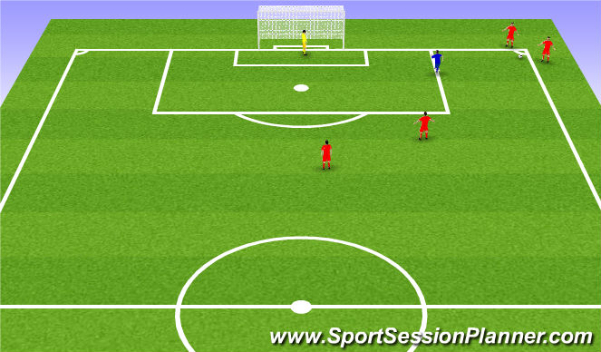 Football/Soccer Session Plan Drill (Colour): Animation 1