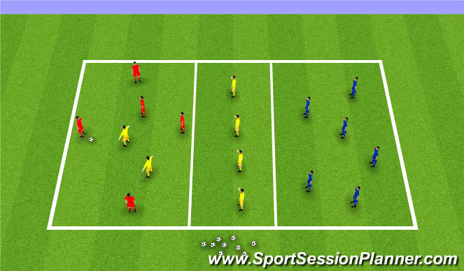 Football/Soccer Session Plan Drill (Colour): Over the Gap
