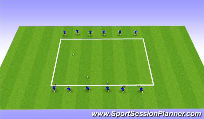 Football/Soccer Session Plan Drill (Colour): Ball Striking