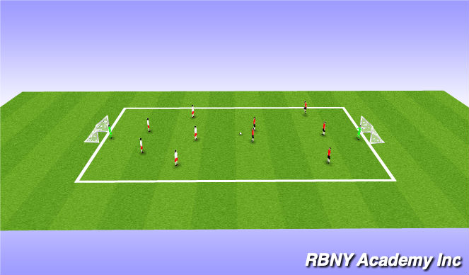 Football/Soccer Session Plan Drill (Colour): Match