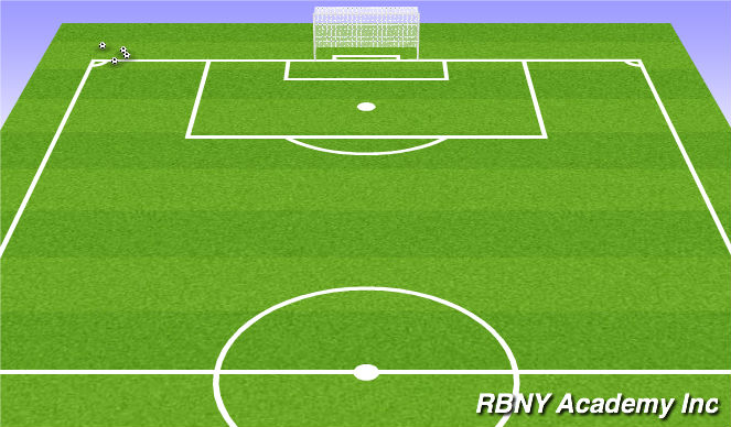 Football/Soccer Session Plan Drill (Colour): Corner Challenge