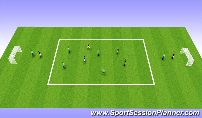 Football/Soccer Session Plan Drill (Colour): Screen 3