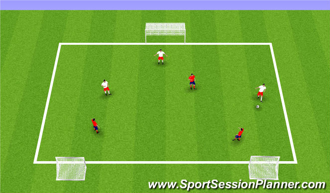 Football/Soccer Session Plan Drill (Colour): SSG 1