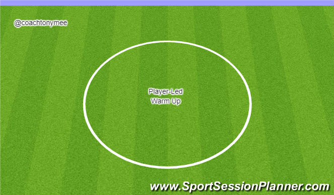 Football/Soccer Session Plan Drill (Colour): Warm Up