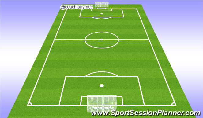 Football/Soccer Session Plan Drill (Colour): Unit Work