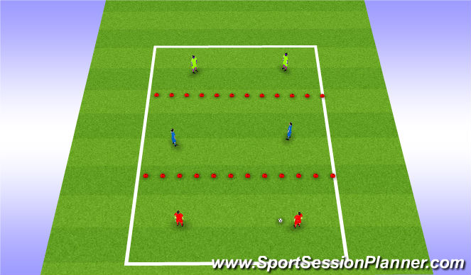 Football/Soccer Session Plan Drill (Colour): Set Up