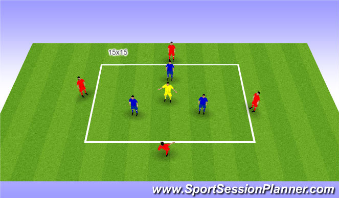 Football/Soccer Session Plan Drill (Colour): Rondo