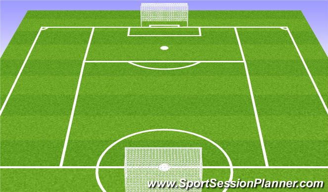 Football/Soccer Session Plan Drill (Colour): Long and narrow