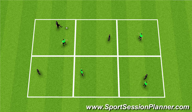 Football/Soccer Session Plan Drill (Colour): Screen 1