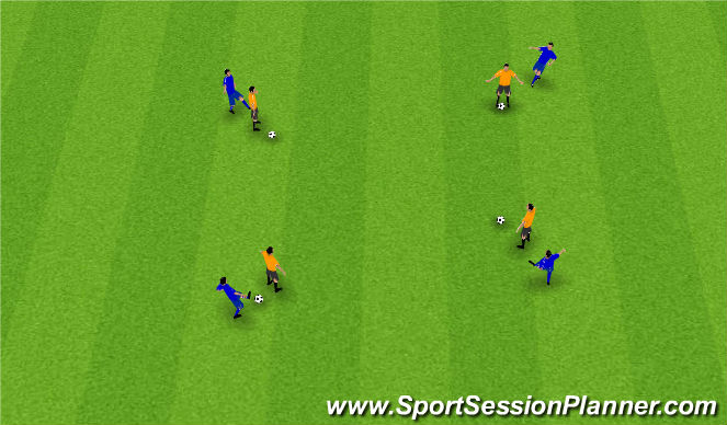 Football/Soccer Session Plan Drill (Colour): Passing Circle