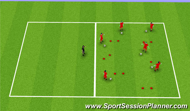 Football/Soccer Session Plan Drill (Colour): Screen 1