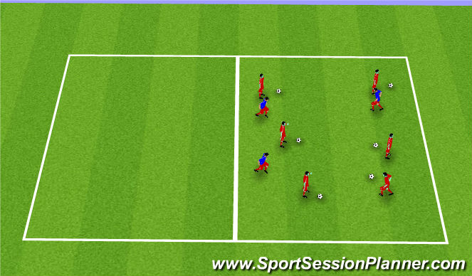 Football/Soccer Session Plan Drill (Colour): Screen 2