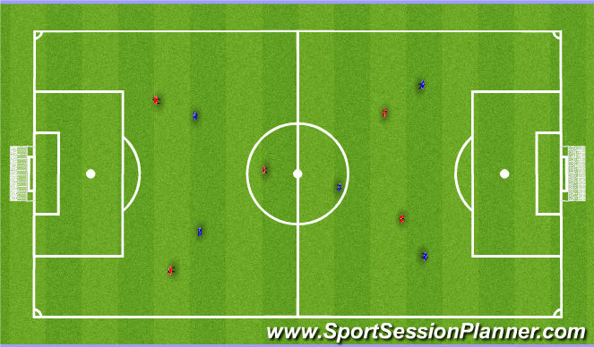 Football/Soccer Session Plan Drill (Colour): Mixed Age SSGs