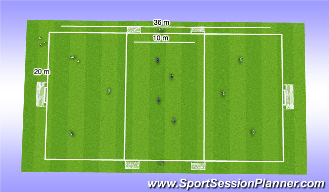 Football/Soccer Session Plan Drill (Colour): TV 1