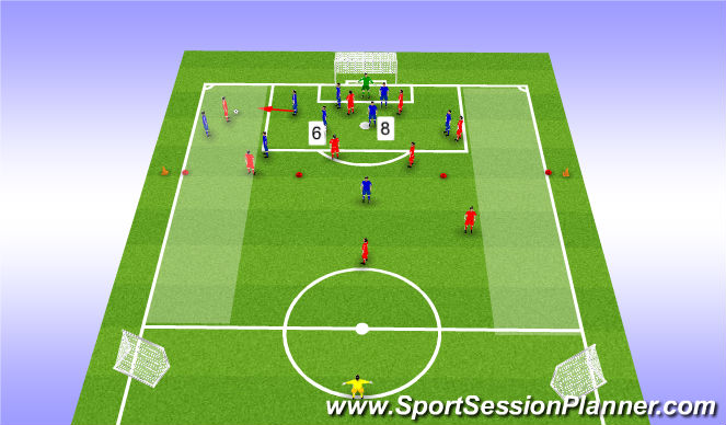 Football/Soccer Session Plan Drill (Colour): Screen 3