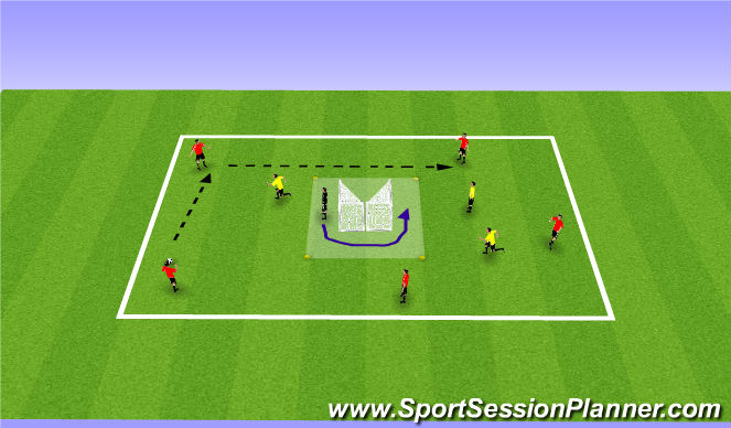 Football/Soccer Session Plan Drill (Colour): Possession Game