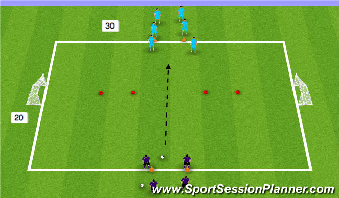Football/Soccer Session Plan Drill (Colour): Screen 2