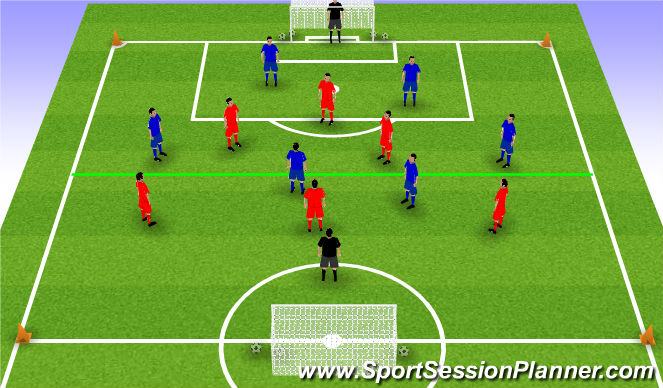 Football/Soccer Session Plan Drill (Colour): Activity 4