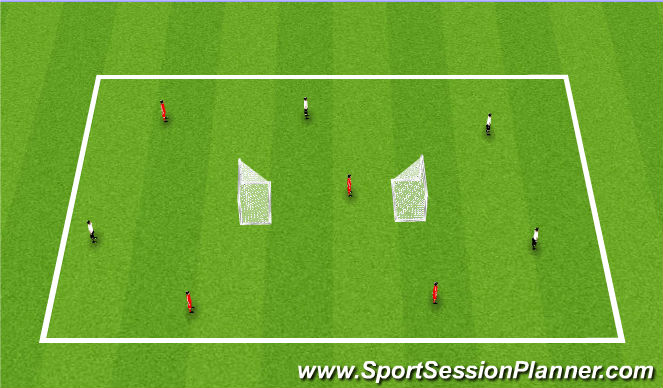 Football/Soccer Session Plan Drill (Colour): SSG 1