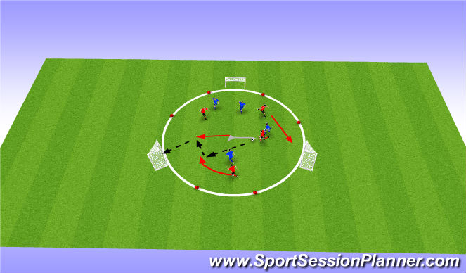 Football/Soccer Session Plan Drill (Colour): Screen 1