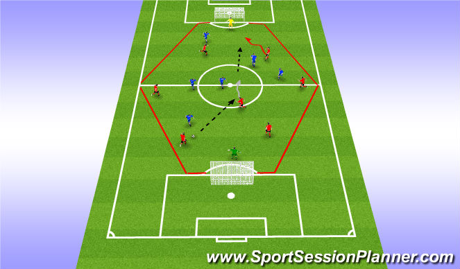 Football/Soccer Session Plan Drill (Colour): Screen 1