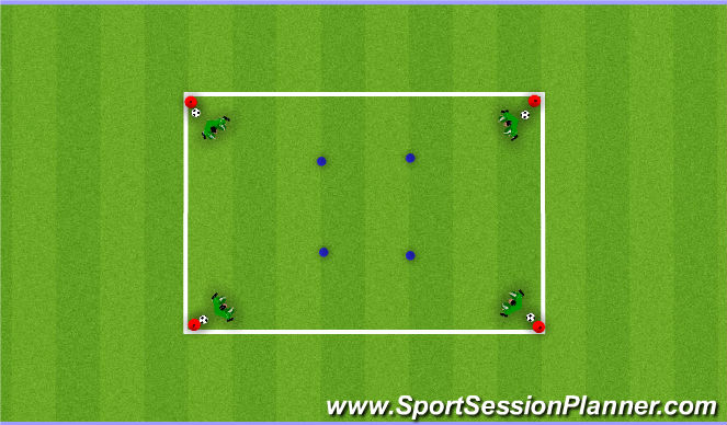Football/Soccer Session Plan Drill (Colour): Progression 3