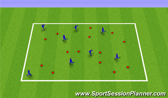 Football/Soccer Session Plan Drill (Colour): Gates